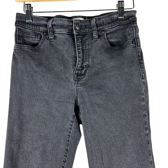 Madewell 9” High Riser Skinny Jeans in Black Frost - Picture 3 of 5